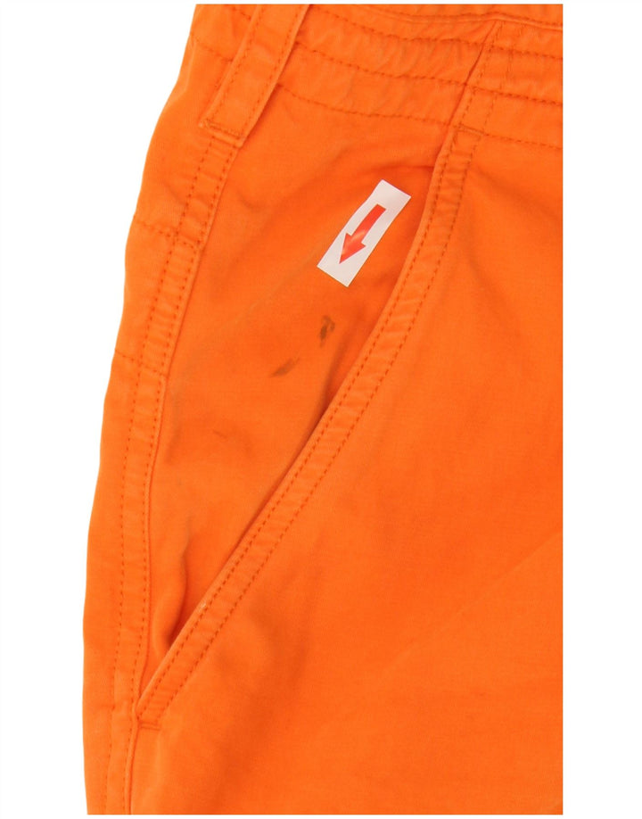 French Connection Short Cargo W32 Homme Orange Moyen Coton