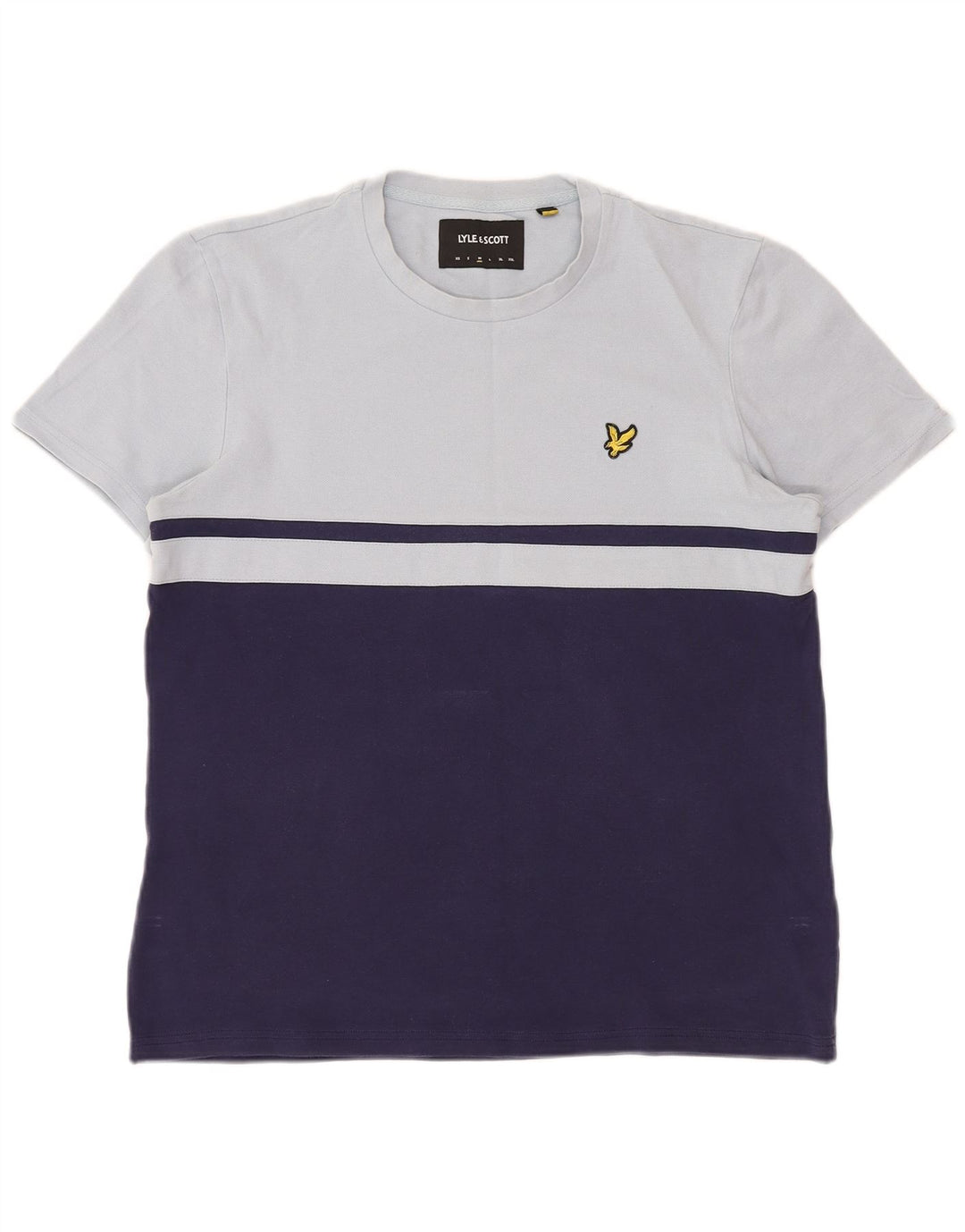 Lyle & Scott T-Shirt Homme Bleu Marine Moyen Coton Colorblock