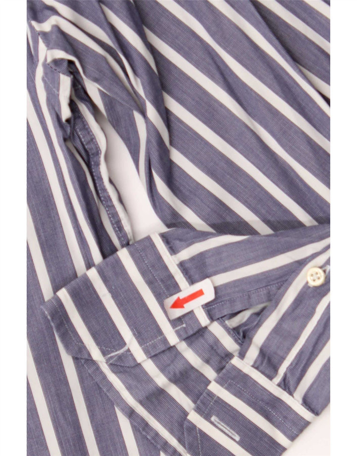 Massimo Dutti Chemise Homme Grande Rayure Bleue