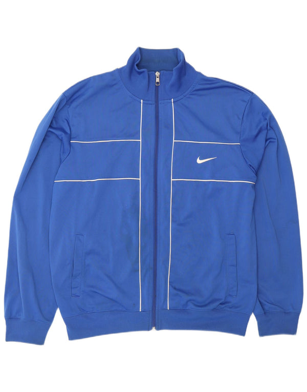 NIKE Veste de survêtement pour homme Large Bleu Polyester