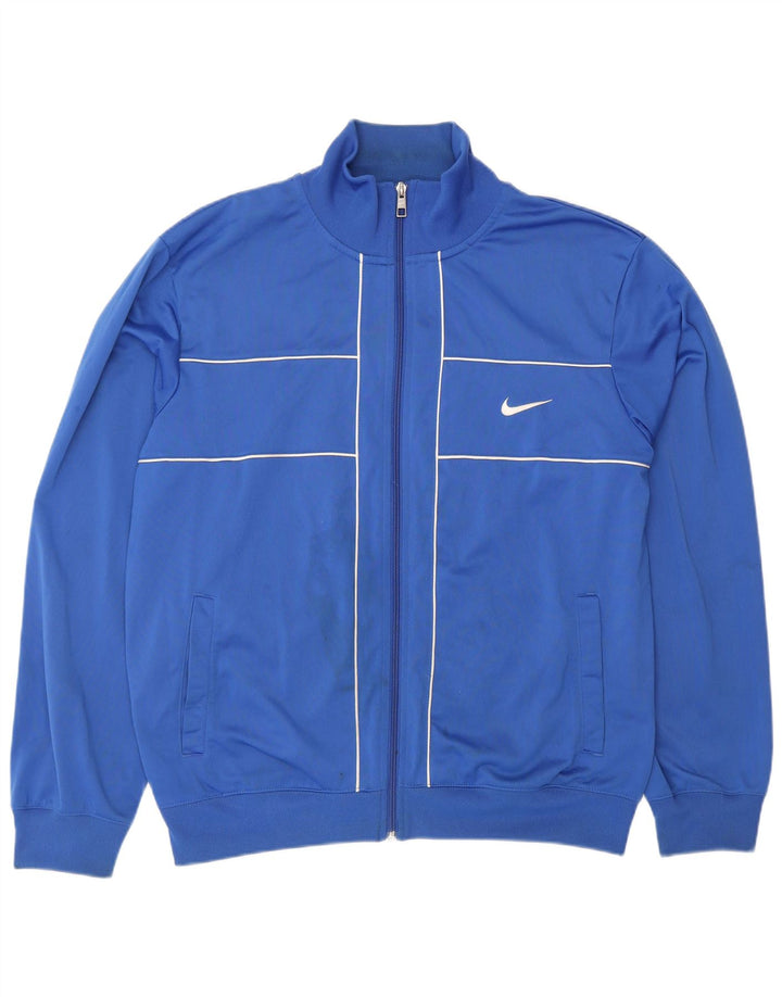 NIKE Veste de survêtement pour homme Large Bleu Polyester