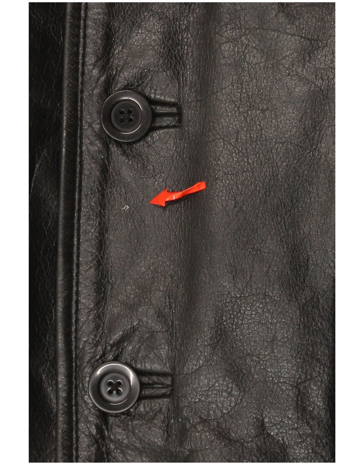 Veste en cuir pour homme censurée UK 40 Grand cuir noir