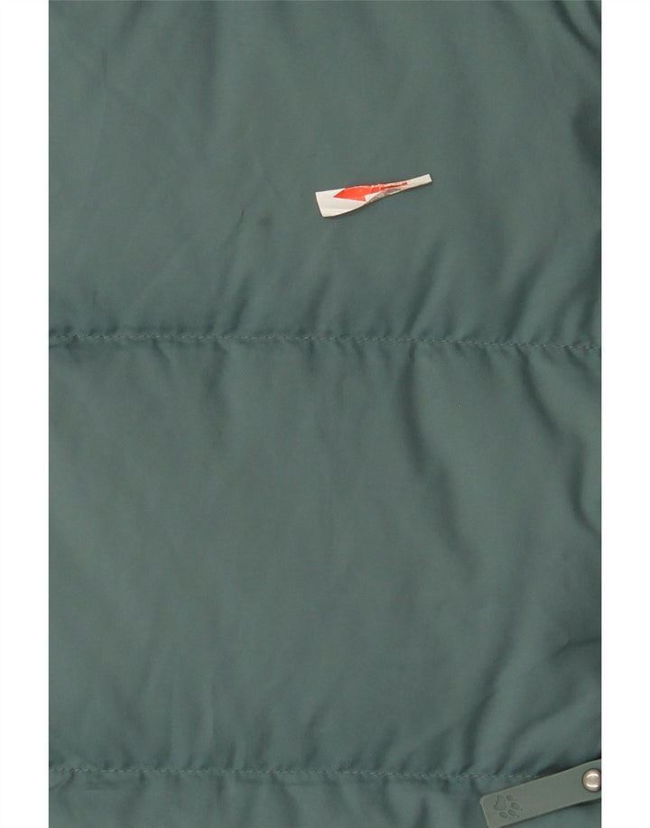 Jack Wolfskin Manteau matelassé surdimensionné à capuche pour femme UK 10/12 Vert moyen