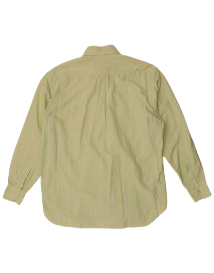 Brooksfield Chemise Homme Taille 40 Coton Rayé Vert Moyen