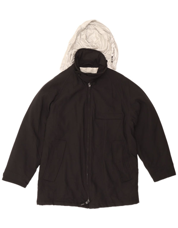 Allegri Veste coupe-vent à capuche pour homme UK 40 Large Noir Colourblock