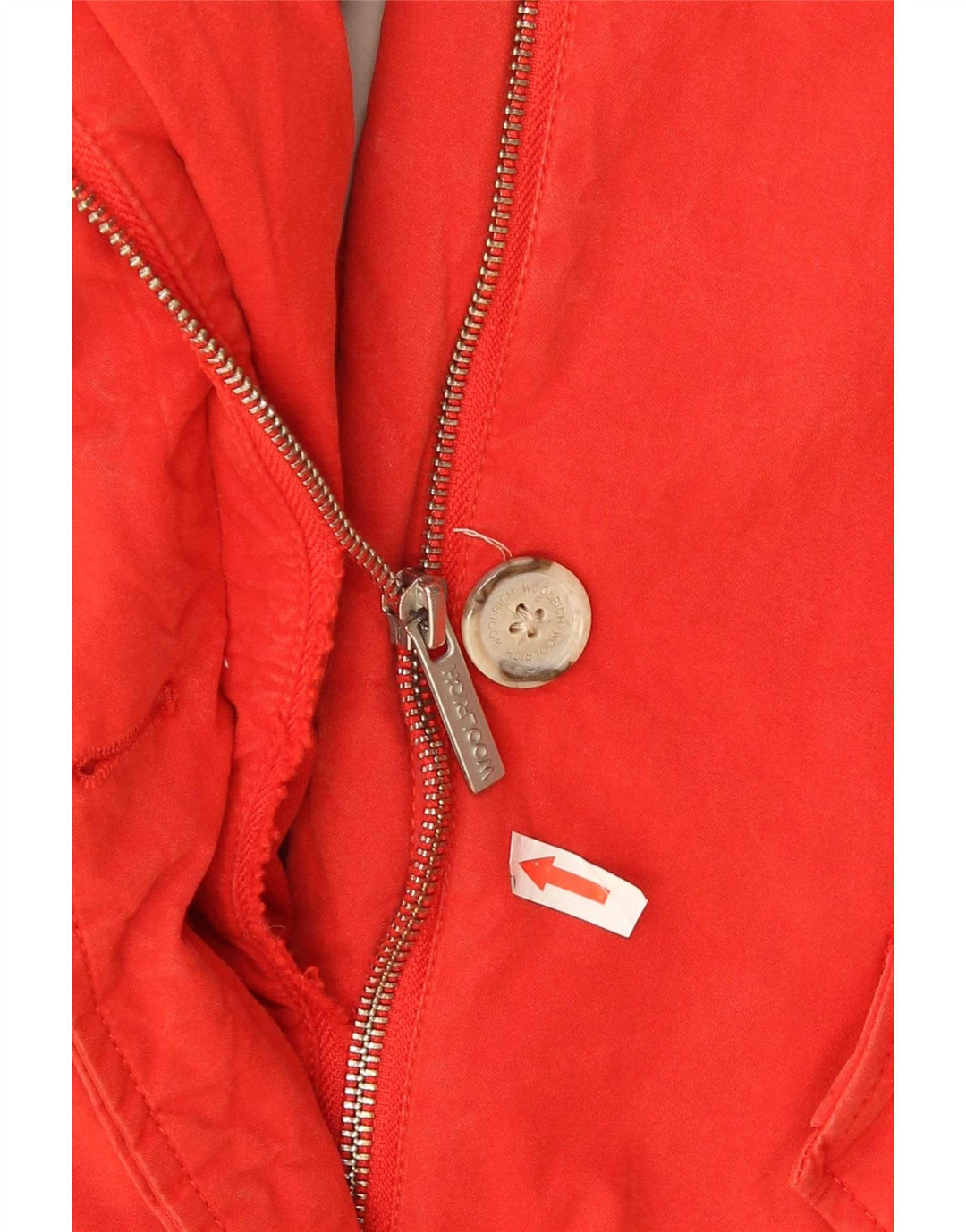 Woolrich Veste matelassée à capuche pour femme UK 14 Coton rouge moyen