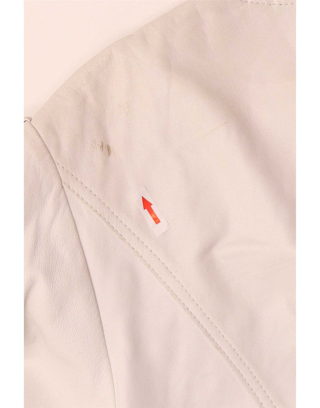 Madeleine Veste blazer en cuir à 4 boutons pour femme IT 42 Blanc moyen