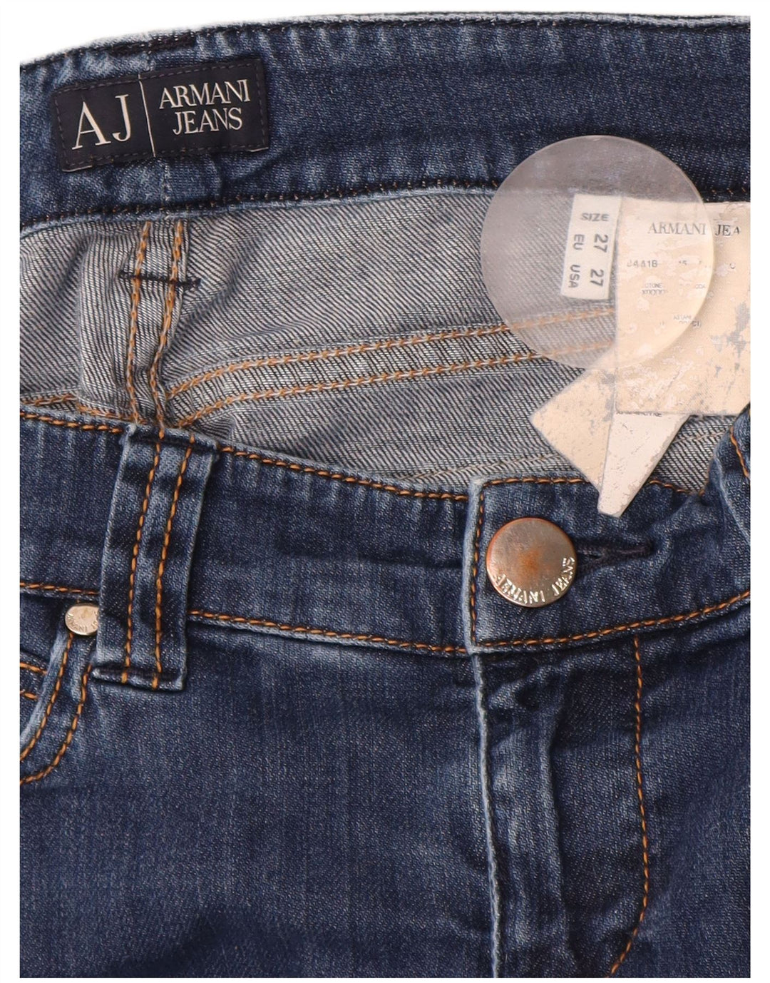 Armani Femme Jean Slim W27 L32 Bleu