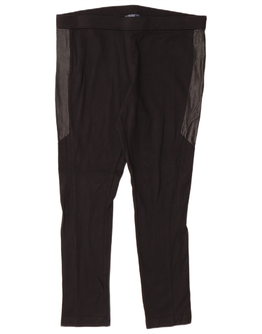 Chaps Leggings Femme UK 46 Large Noir Colorblock Viscose
