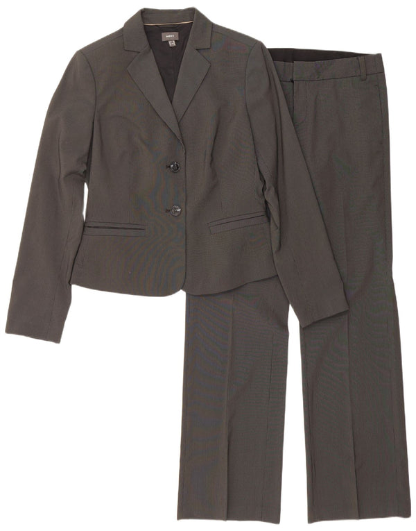 Costume 2 pièces Mexx pour femme à 2 boutons UK 12 Medium W30 L33 Gris à fines rayures
