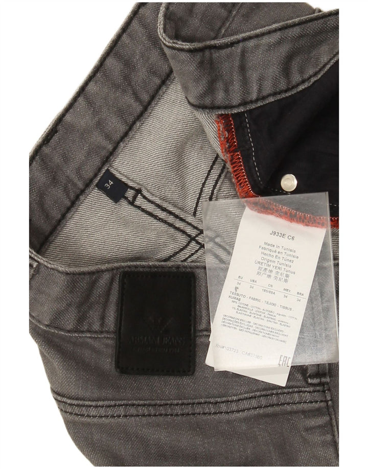 Armani Jeans Slim W34 L32 Gris Coton Homme