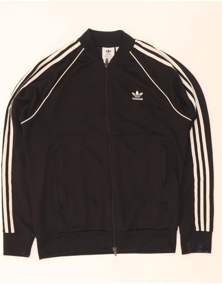 Adidas Veste de survêtement pour homme Large Noir Colorblock Polyester