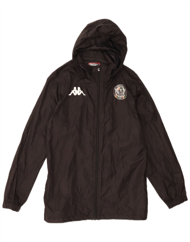 Kappa Veste coupe-vent à capuche garçon 13-14 ans Noir Polyester