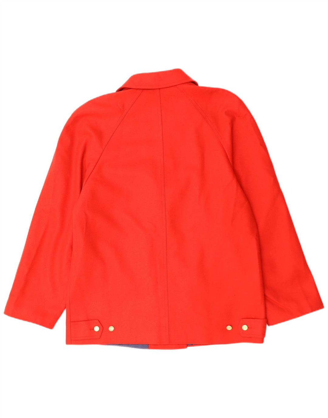 vintage Femme Double Breasted Blazer Veste UK 14 Moyen Rouge Laine Rétro
