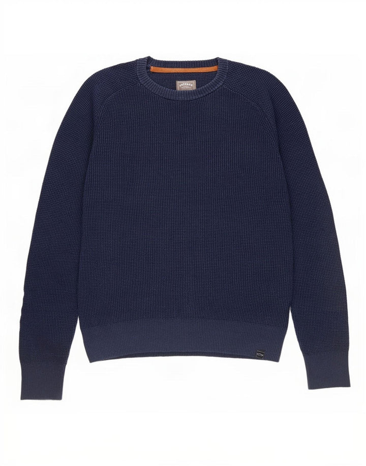 Fat Face Pull ras du cou pour homme en coton bleu marine Taille S