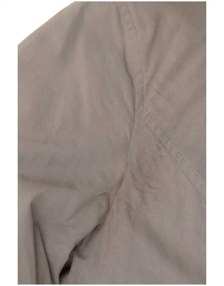 Woolrich Manteau rembourré à capuche pour femme UK 44 Gris moyen Coton