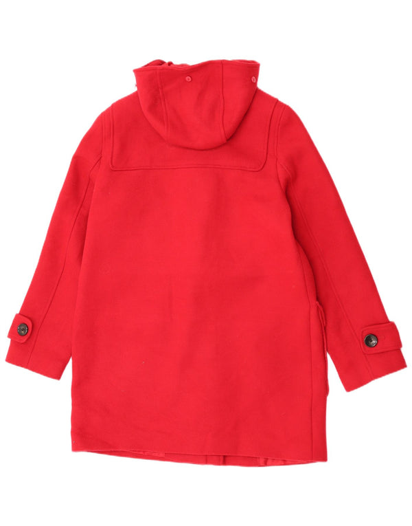 Marks & Spencer Duffle-coat à capuche pour femme UK 12 Rouge moyen Polyester