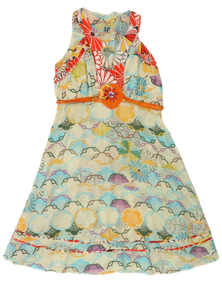 DESIGUAL Robe trapèze graphique pour femme EU 40 Medium Multicolore Floral