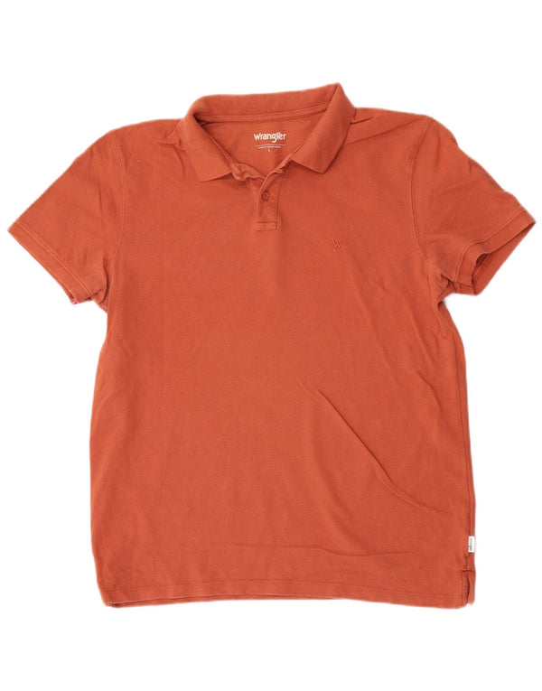 Wrangler Polo Homme Grand Coton Orange