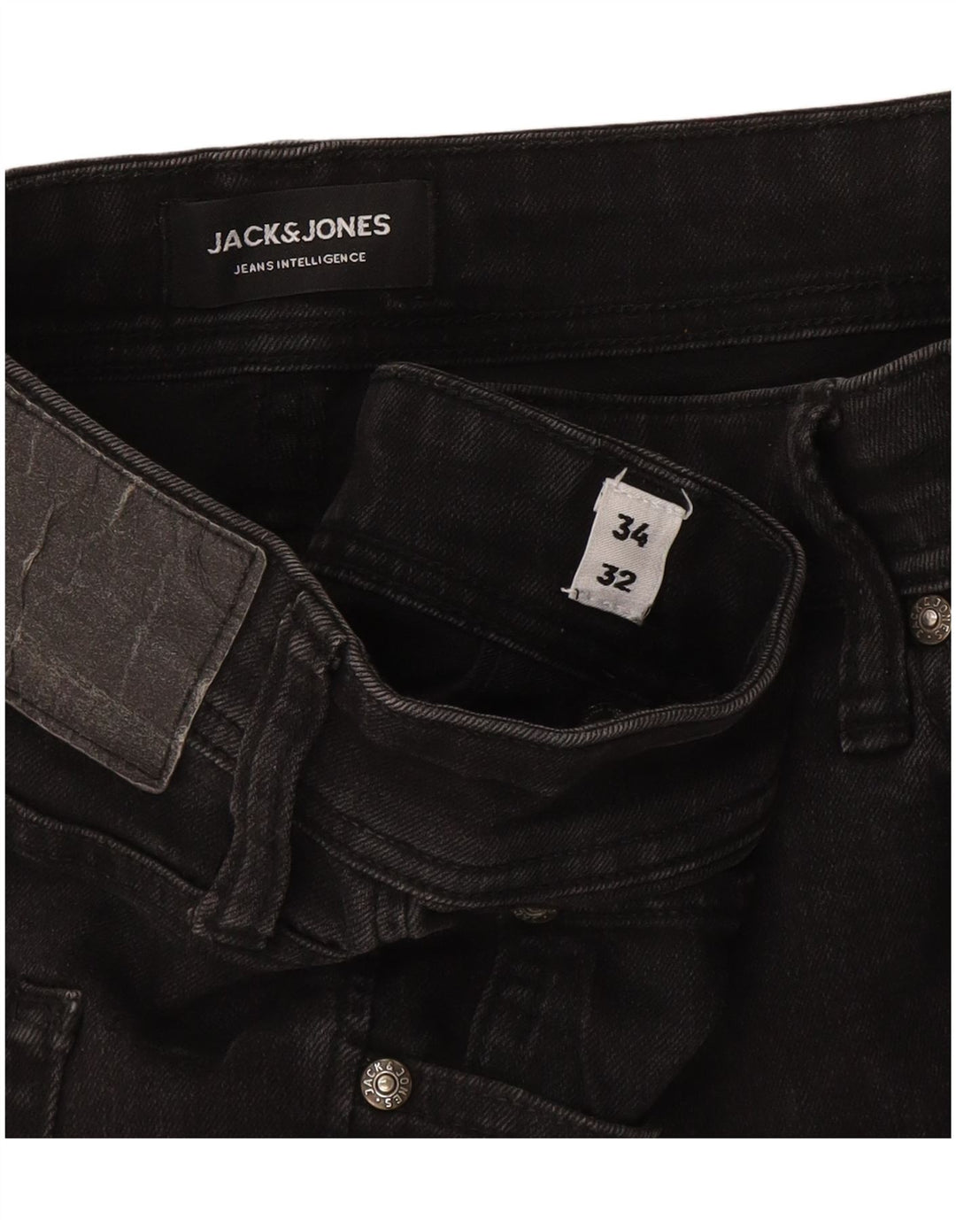 Jack & Jones Jean Slim GLENN W34 L32 Homme Gris Coton