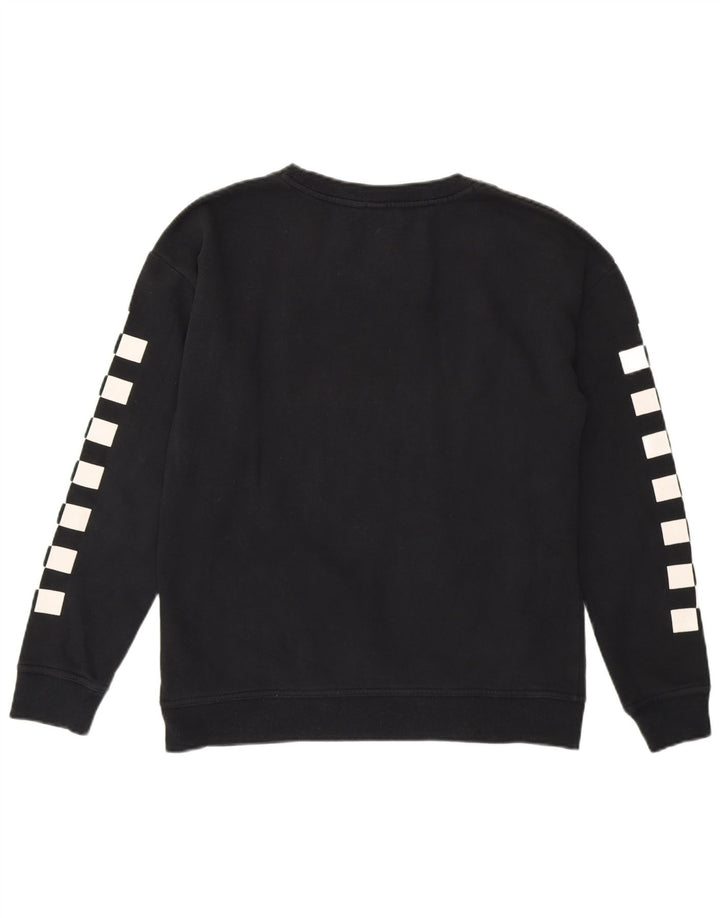 Vans Sweat-shirt graphique pour femme en coton géométrique noir petit format
