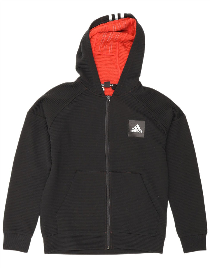 Adidas Pull à capuche zippé garçon 13-14 ans Noir Polyester