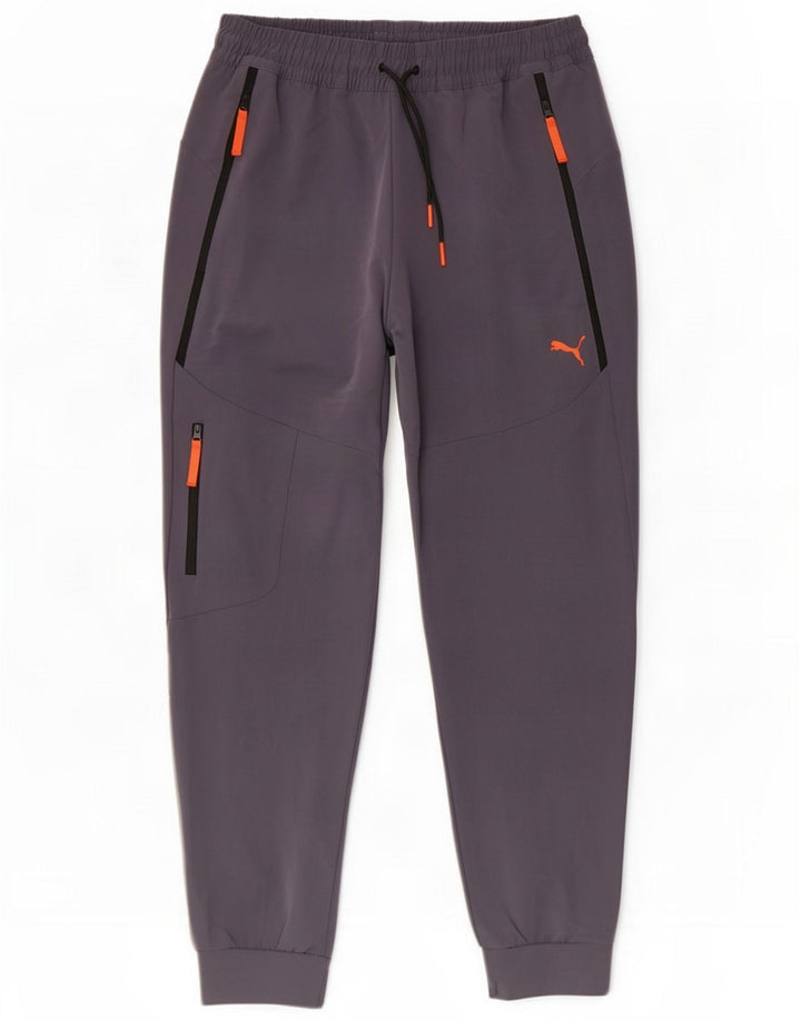 Puma Pantalon de survêtement cargo pour homme Joggers Large Gris Polyester