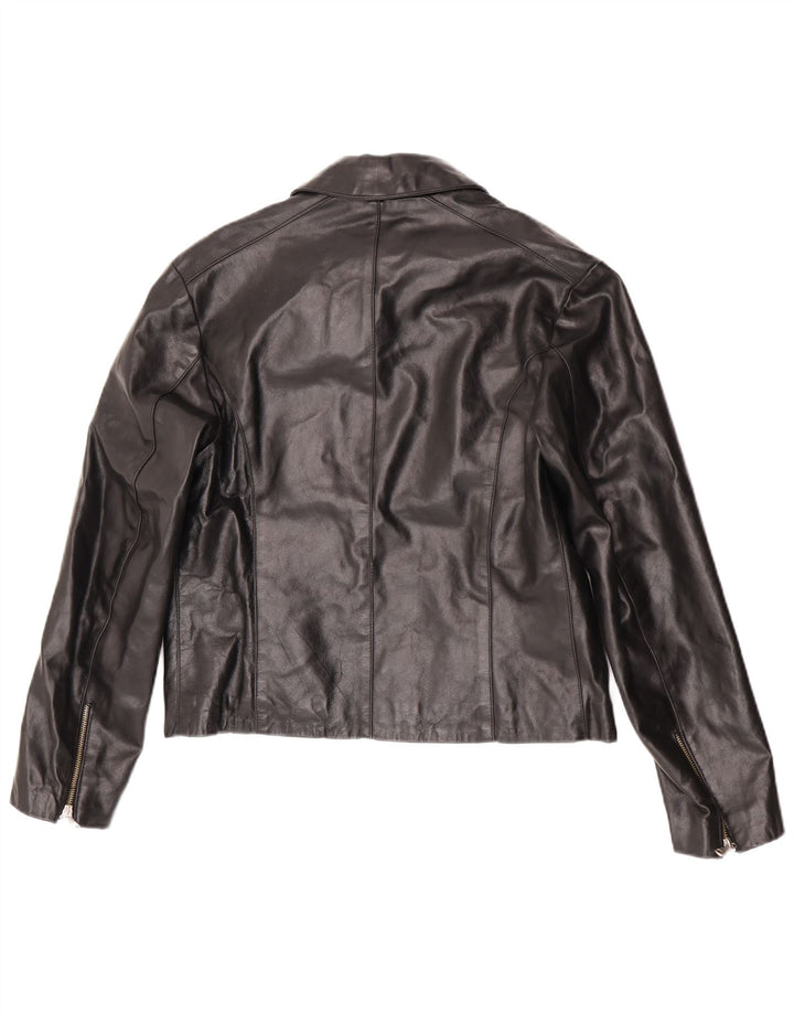 Veste en cuir homme vintage UK 38 Cuir noir moyen