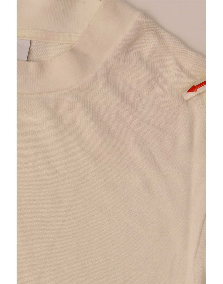 Zara Homme T-Shirt Top Medium Blanc Cassé