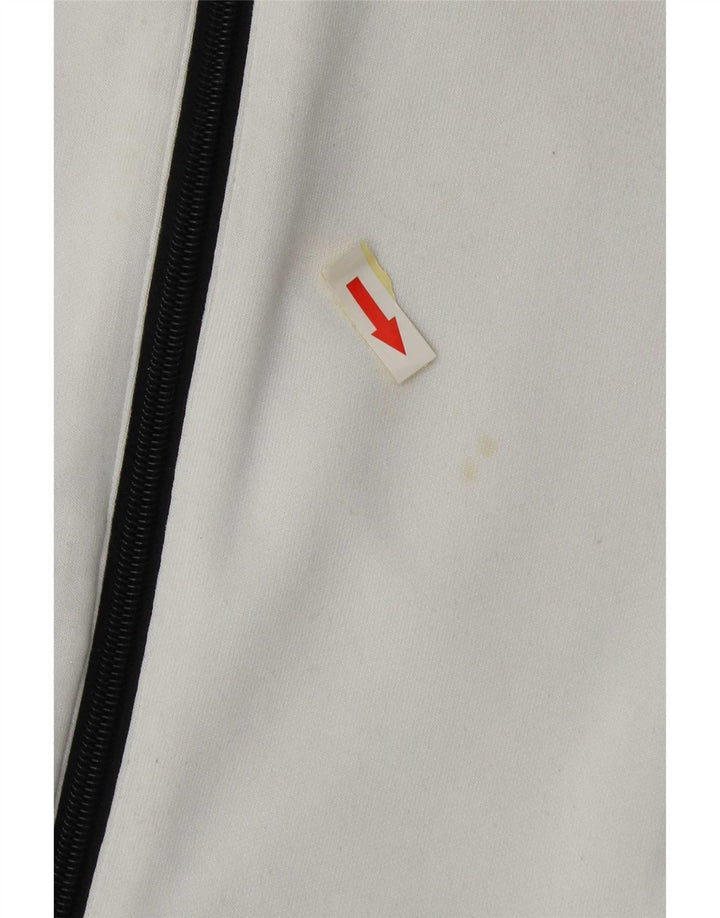 Adidas Veste de survêtement pour femme UK 18 XL Blanc Colorblock Polyester