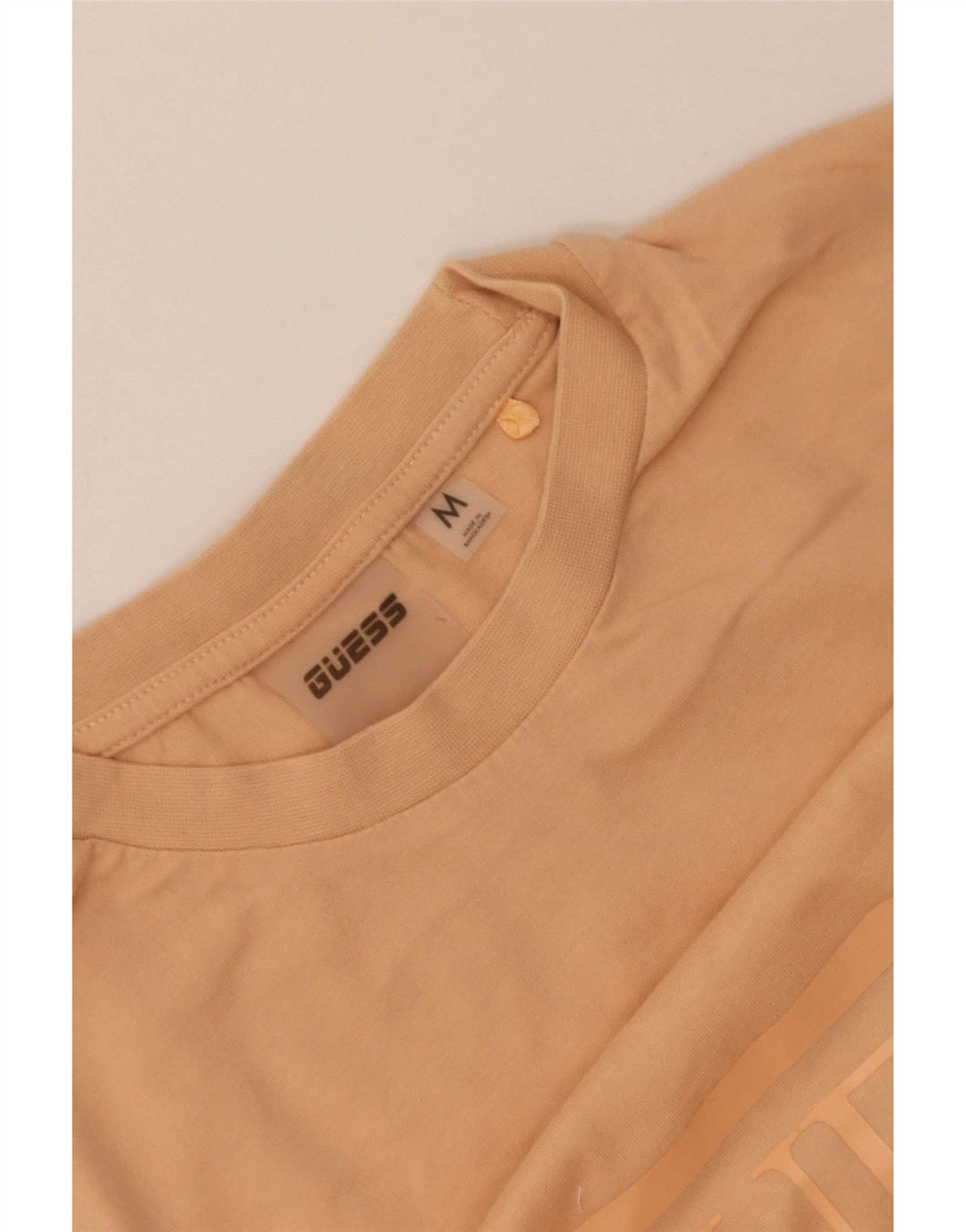 Guess T-shirt court graphique pour femme UK 12 Orange moyen