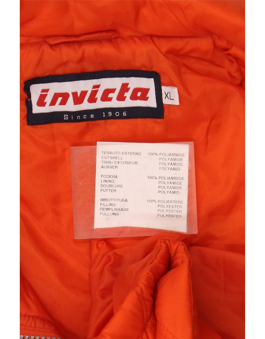 INVICTA Gilet matelassé homme UK 42 XL Orange Polyamide