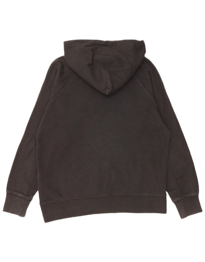LEVI'S Pull à capuche graphique surdimensionné pour femme UK 14 en coton noir moyen