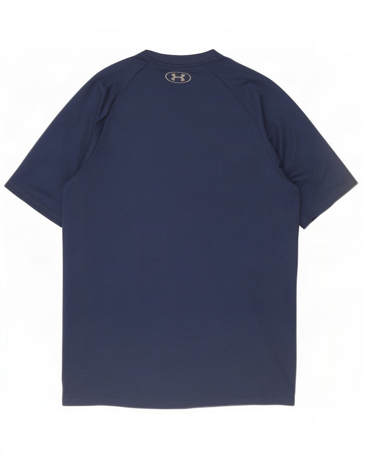 Under Armour T-Shirt Homme Bleu Marine Moyen Polyester