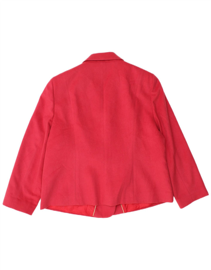 Eastex Veste blazer à 3 boutons pour femme UK 20 2XL Rose Polyester