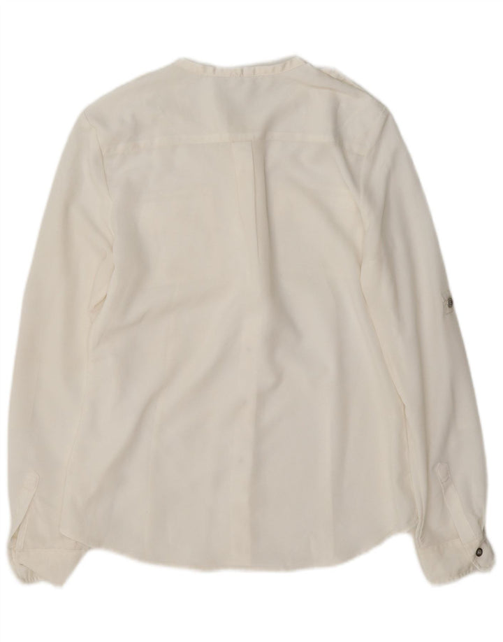 Calvin Klein Chemise militaire pour femme UK 10 Small Blanc
