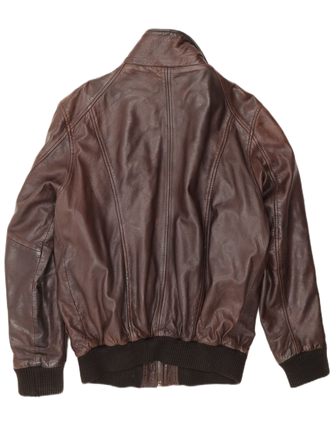 MAZE Veste en cuir pour homme UK 40 Grand cuir marron
