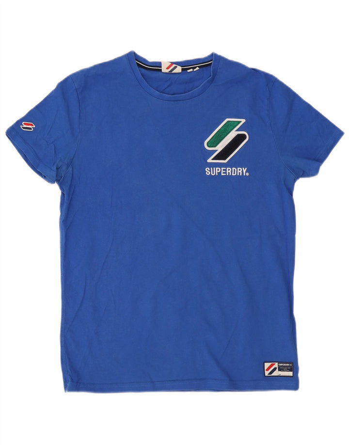 Superdry T-Shirt Graphique Homme Grand Bleu Coton