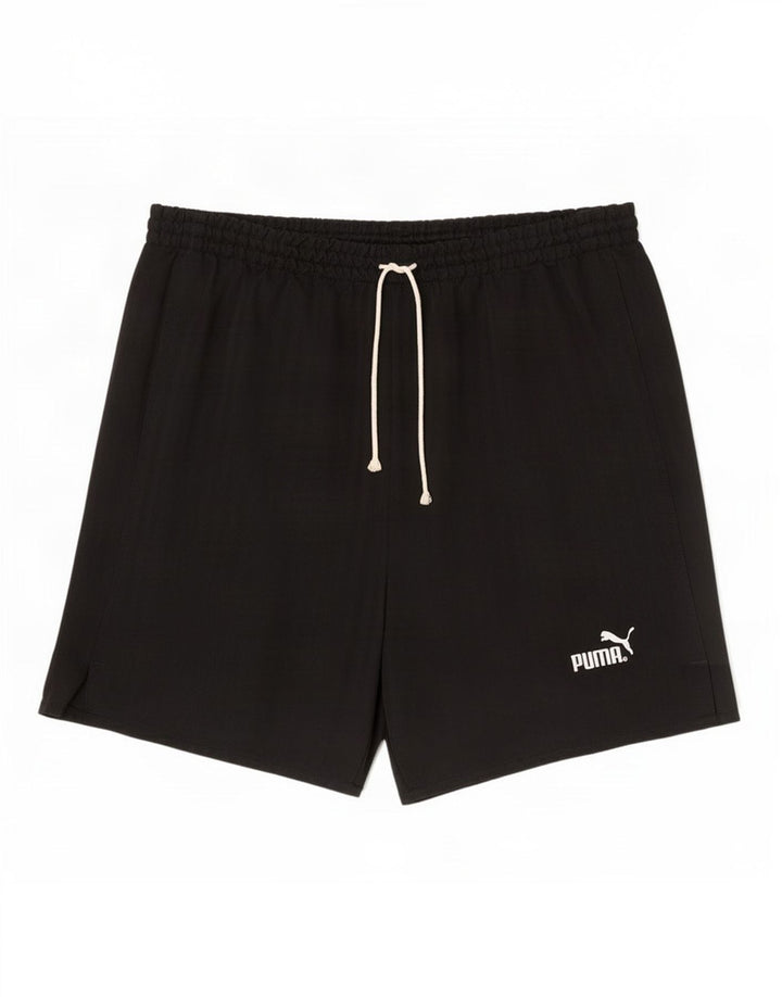 Puma Short de sport pour homme Large Noir Polyester