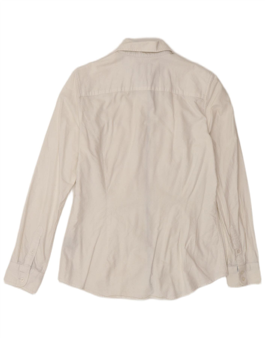 CREW CLOTHING Chemise coupe classique pour femme UK 8 Petit coton blanc