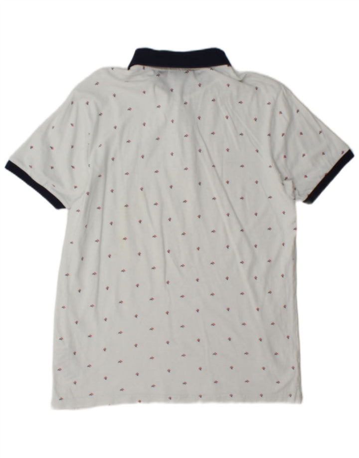 Fila Polo Graphique Homme Petit Blanc Coton