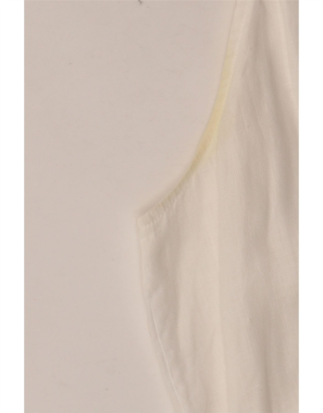 J. CREW Robe longue sans manches pour femme UK 10 Petit lin blanc