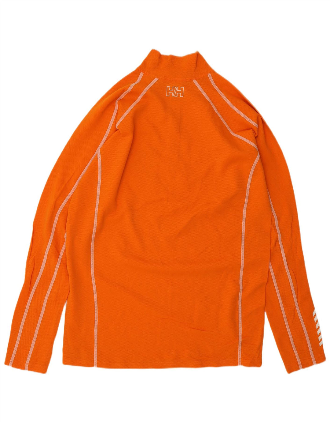 HELLY HANSEN Mens Graphic Zip Neck Pullover Tracksuit Top XL Orange