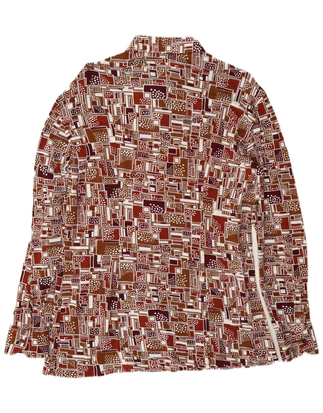 Chemise Homme Vintage Grande Géométrique Multicolore