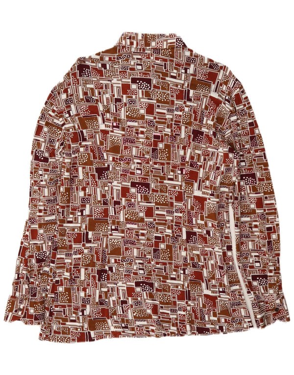 Chemise Homme Vintage Grande Géométrique Multicolore