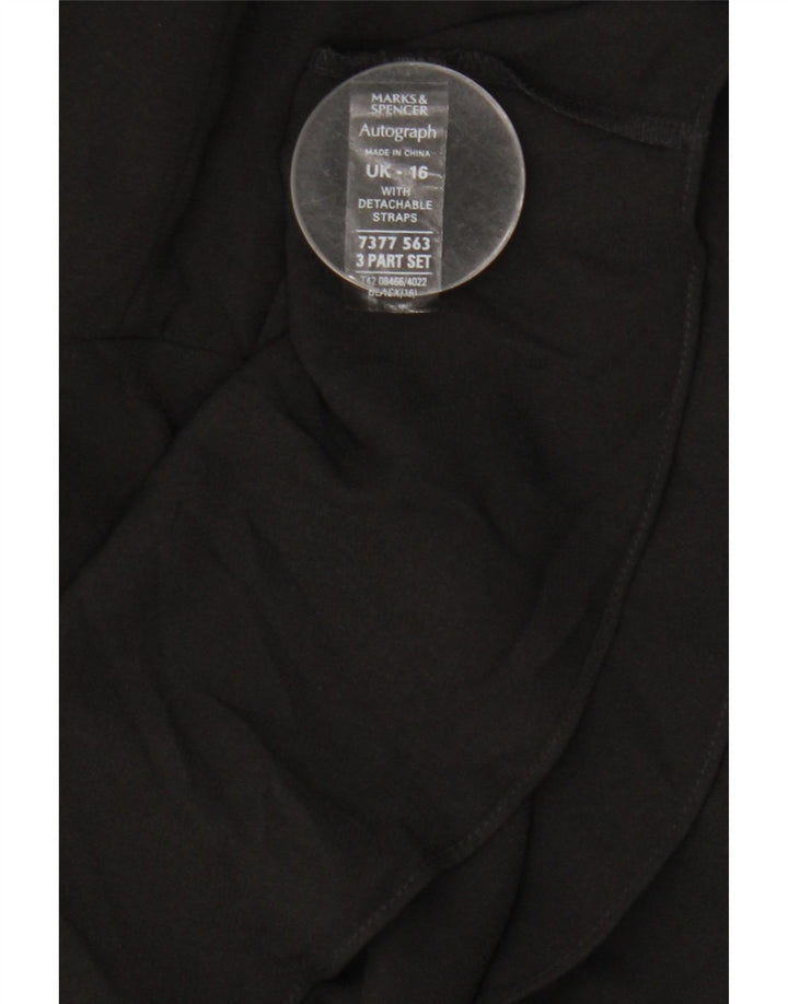 Marks & Spencer Robe bustier pour femme UK 16 Large Noir Polyamide