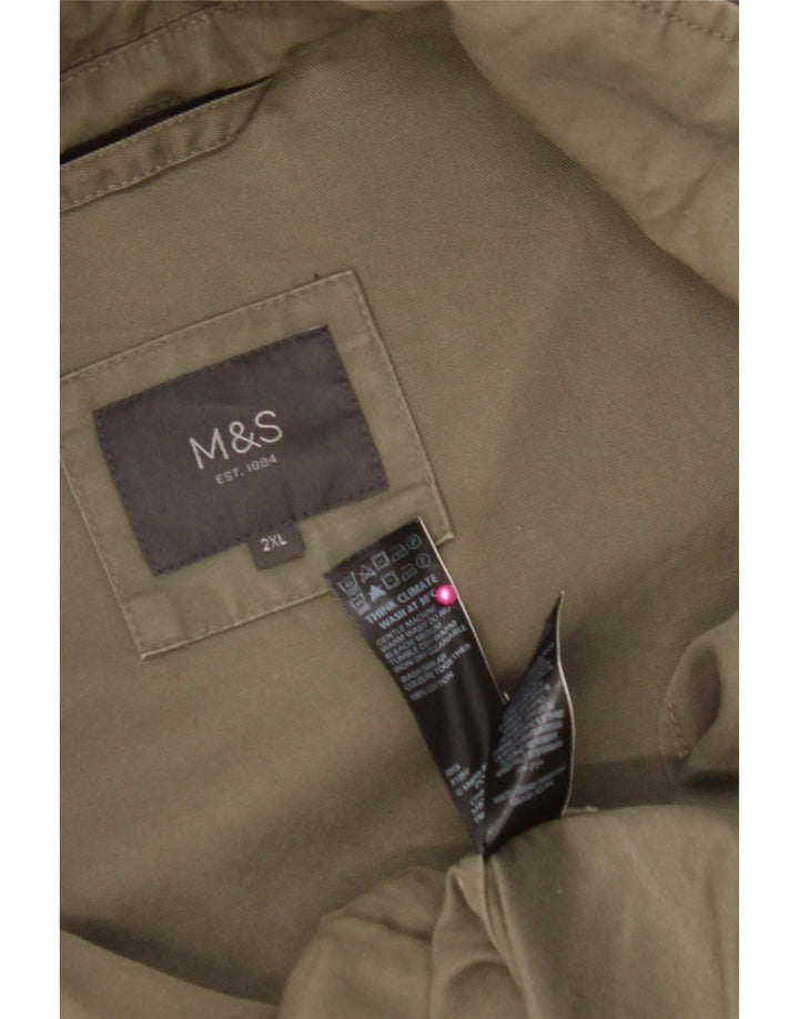Marks & Spencer Veste utilitaire pour femme UK 44 2XL Kaki Coton