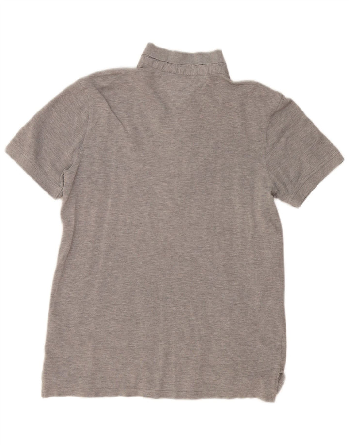 Tommy Hilfiger Polo Homme Gris Moyen Moucheté Coton
