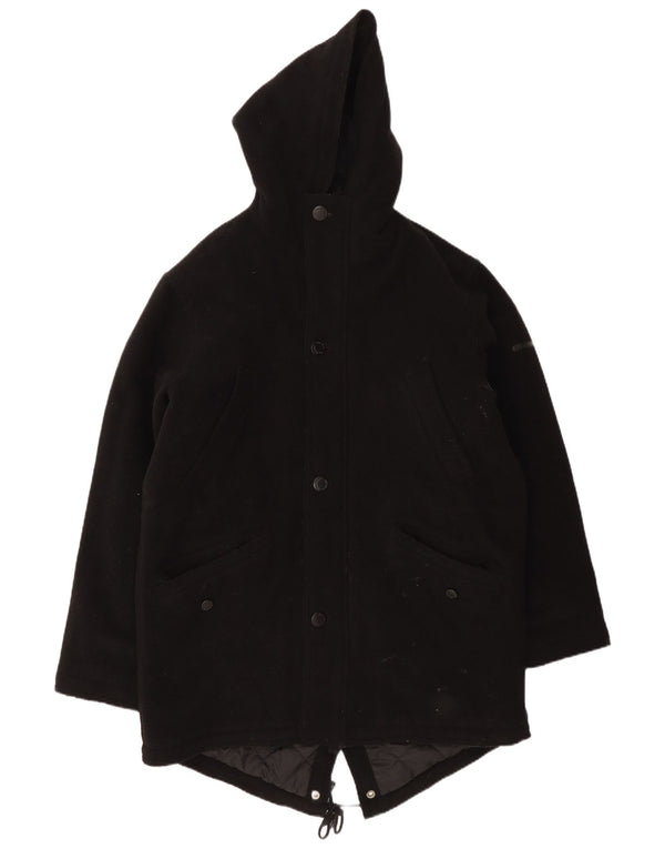 Ben Sherman Veste Parka à capuche pour homme UK 40 Grande laine noire