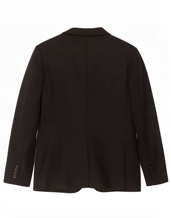 Zara Veste Blazer 2 Boutons Homme UK 38 Moyen Noir Polyester
